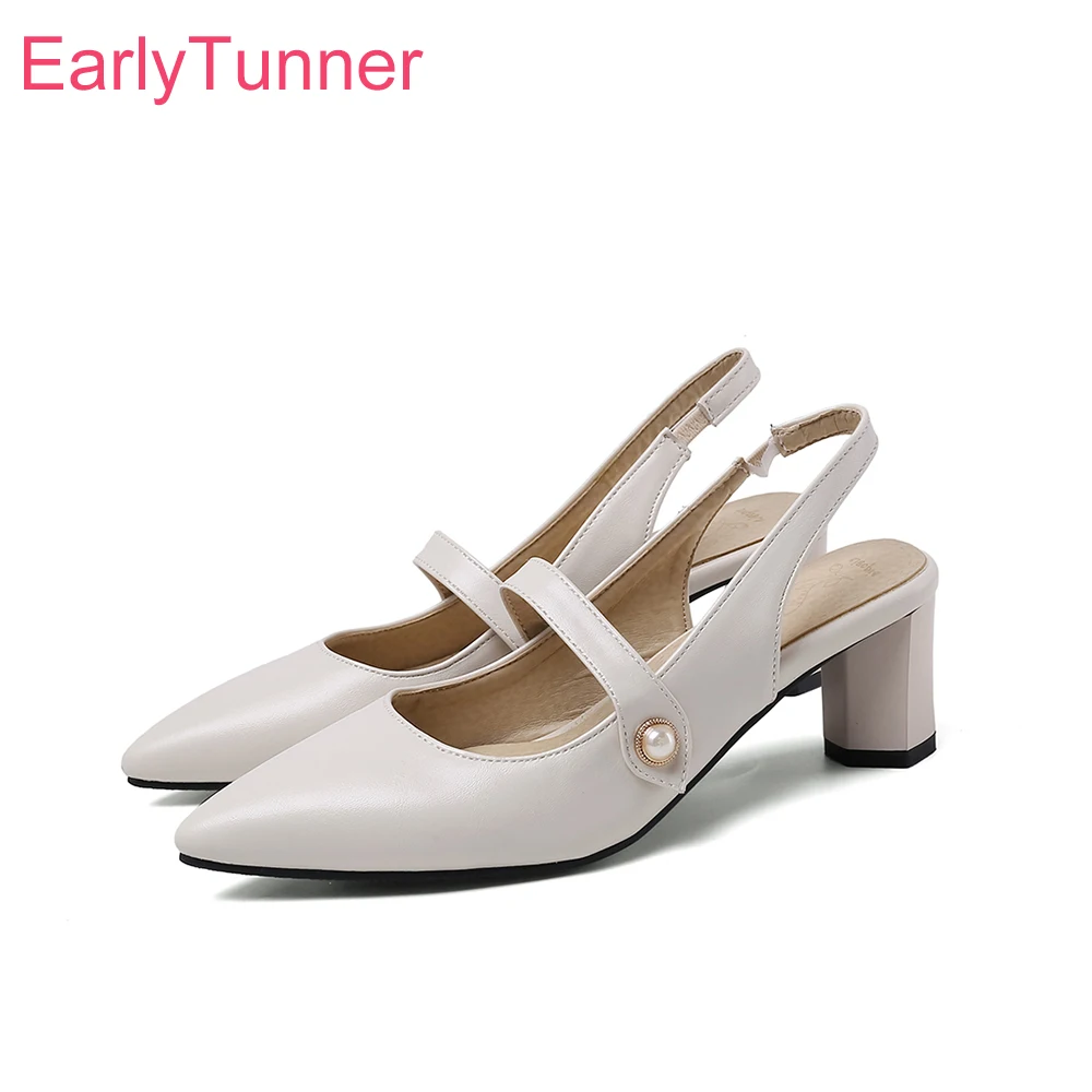 Slingback Heel Formal - 夏の新作エレガントなベージュと黒のスリングバックサンダル、女性用ハイヒール、レディースフォーマルシューズ、大きいサイズと小さいサイズ、11、30、42、46、48