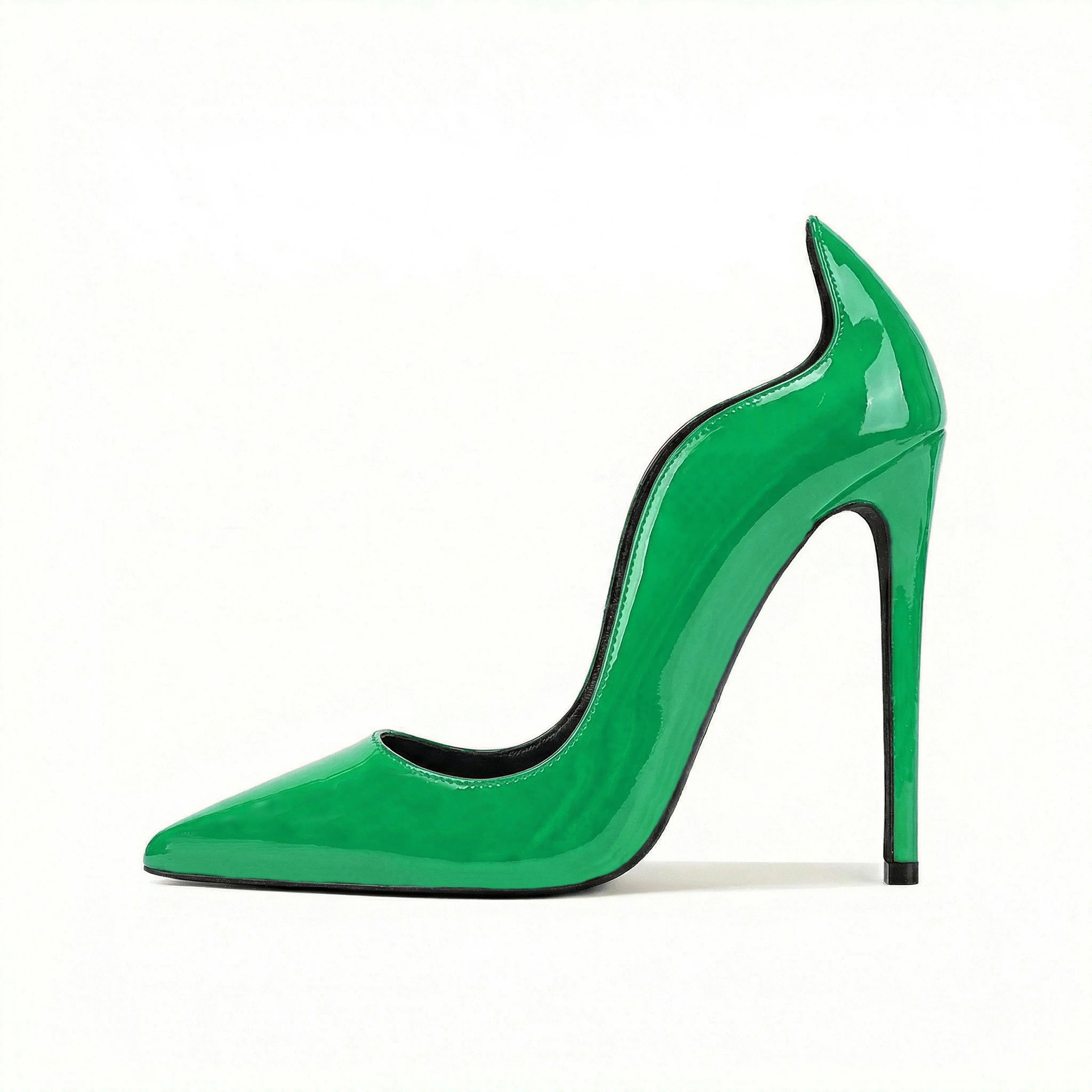 新しい春のポインテッドトゥスティレットシングルシューズパテン - Slingback Heel Formal のレビューと価格