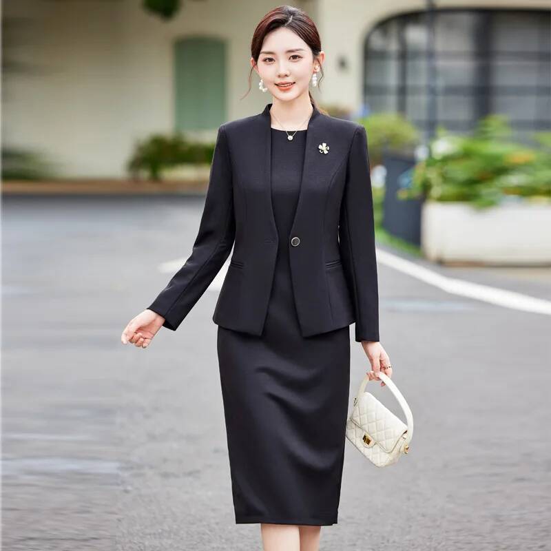 大きいサイズのフォーマルな秋冬用レディースビジネススーツ、ブ - Women Formal Wear Stitching のレビューと価格