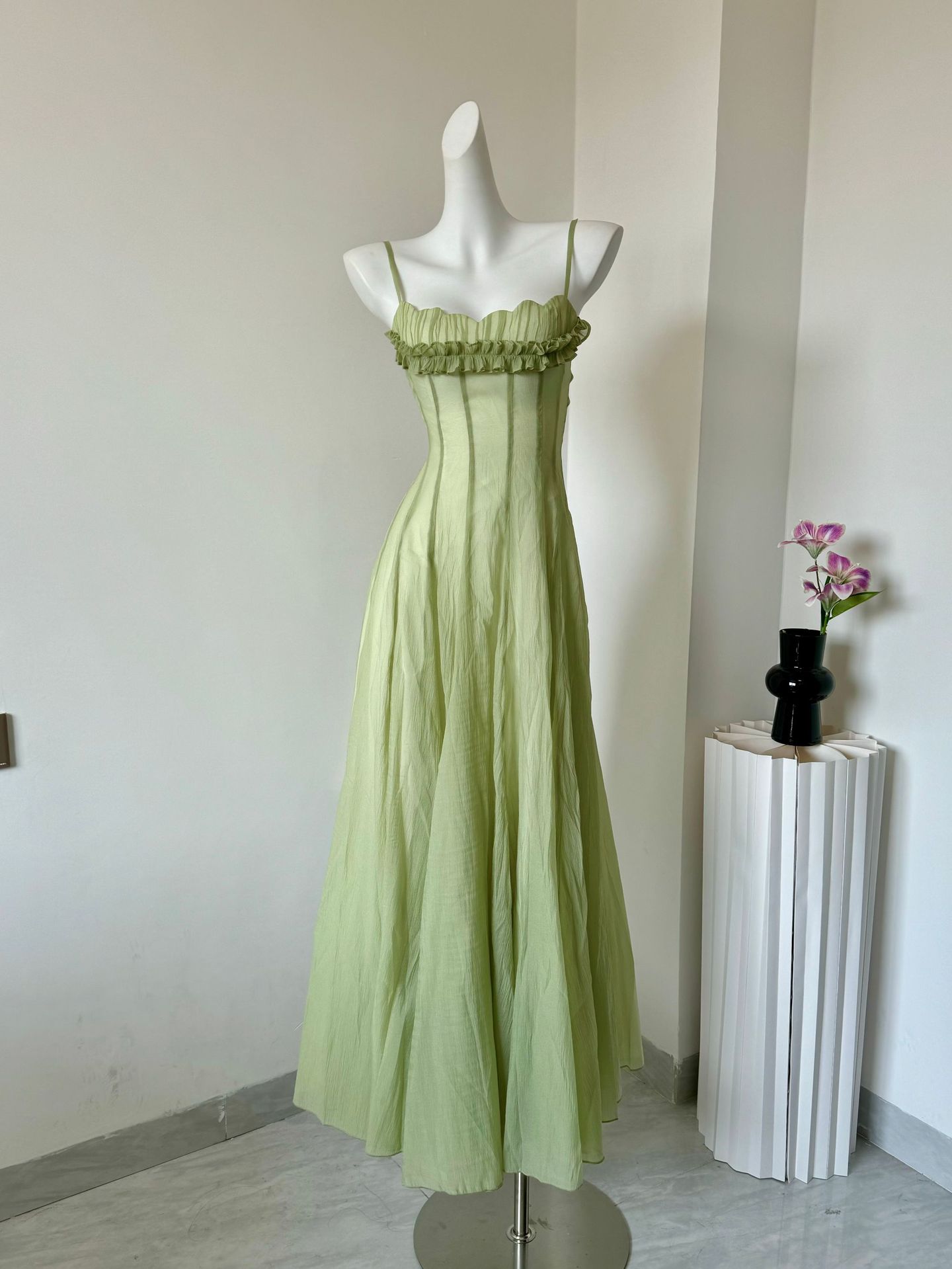 ヴィンテージフェアリーグランジグリーンロングドレススタイリッ - Women'S Green Formal Wear のレビューと価格
