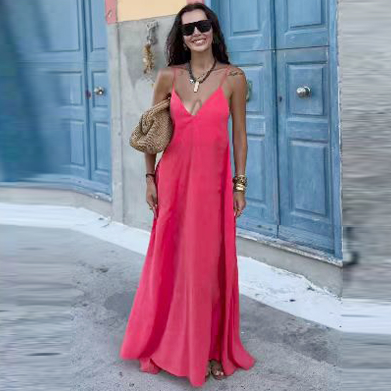 HXAO 2025 レディースドレススリップロングドレスエレ - Women'S Green Formal Wear のレビューと価格