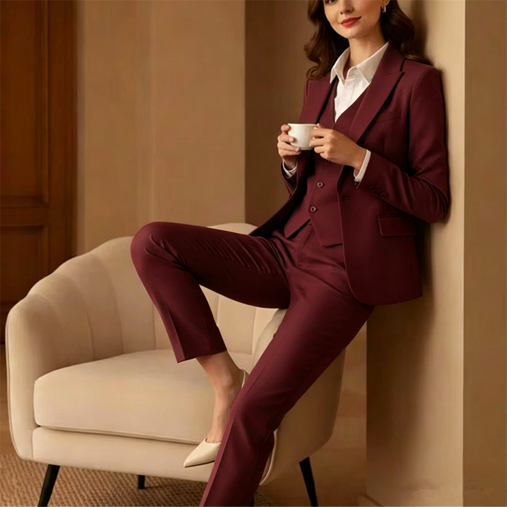 新しいセージグリーンの女性用スーツ3ピース エレガントなフォ - Women'S Green Formal Wear のレビューと価格