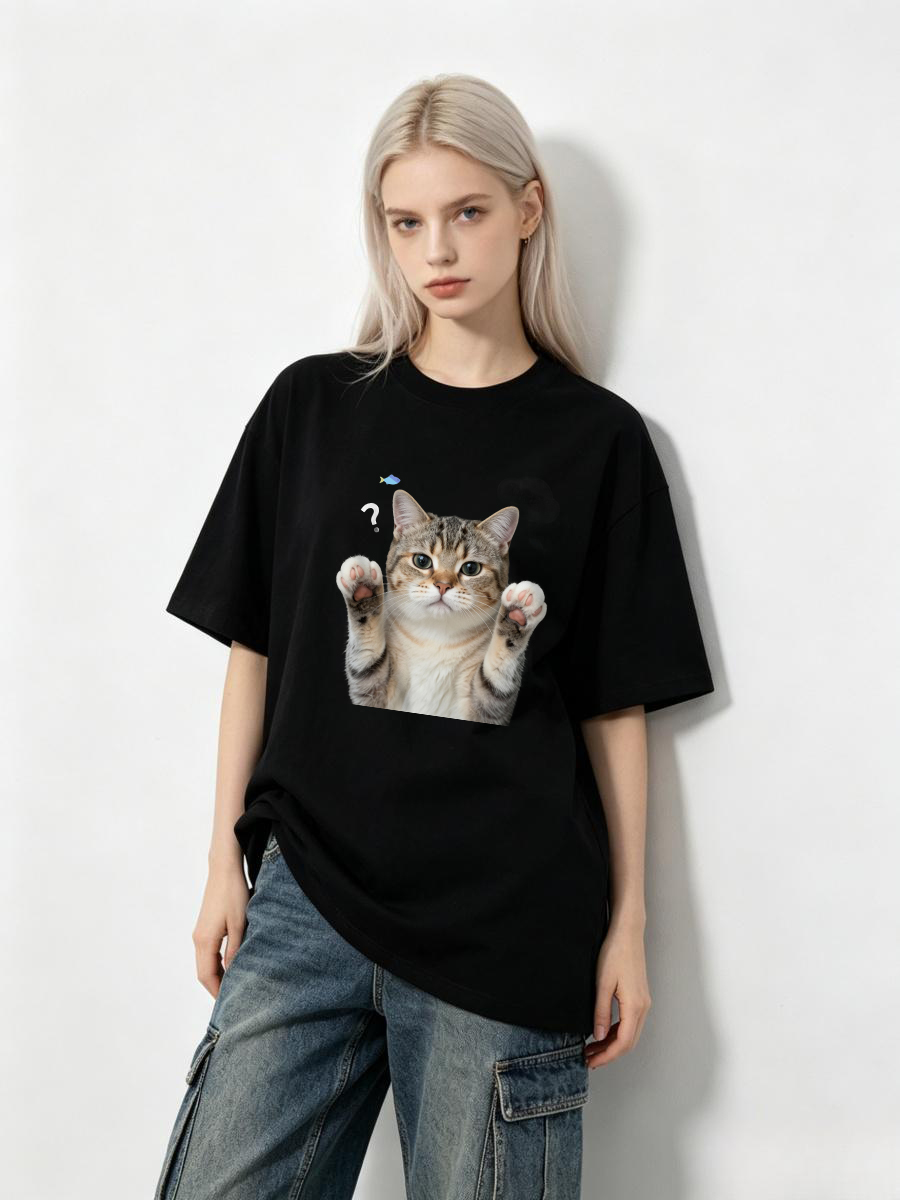 Tシャツ ダブルステッチデザイン 丈夫でカジュアルな普段着  - Women Formal Wear Stitching のレビューと価格