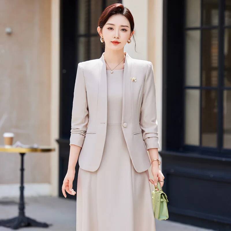 フォーマルな女性用ビジネススーツ、プロフェッショナルなオフィ - Women Formal Wear Stitching のレビューと価格