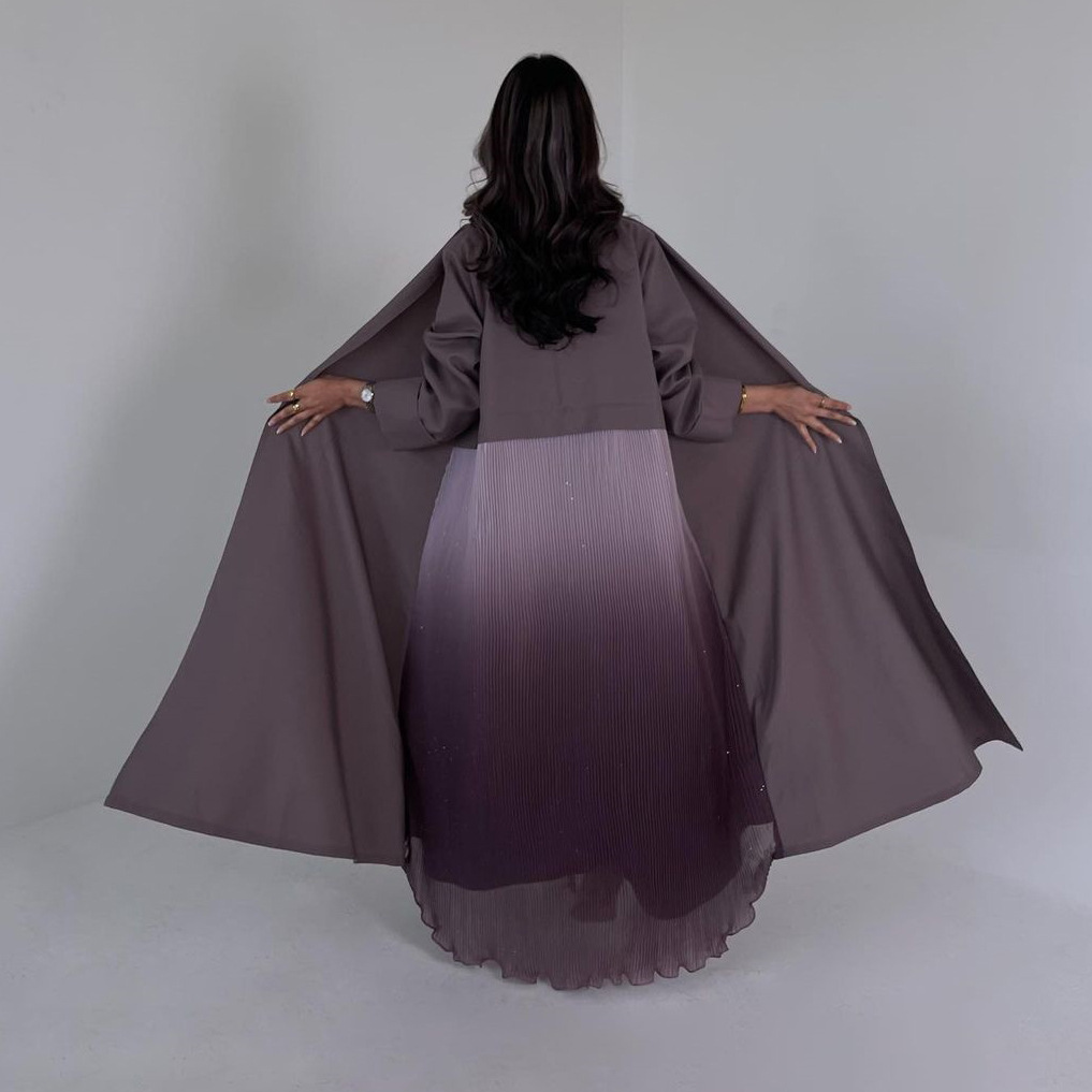 ムスリム女性用プリーツアバヤドレス ドバイスタイル フルカバ - Women Formal Wear Stitching のレビューと価格