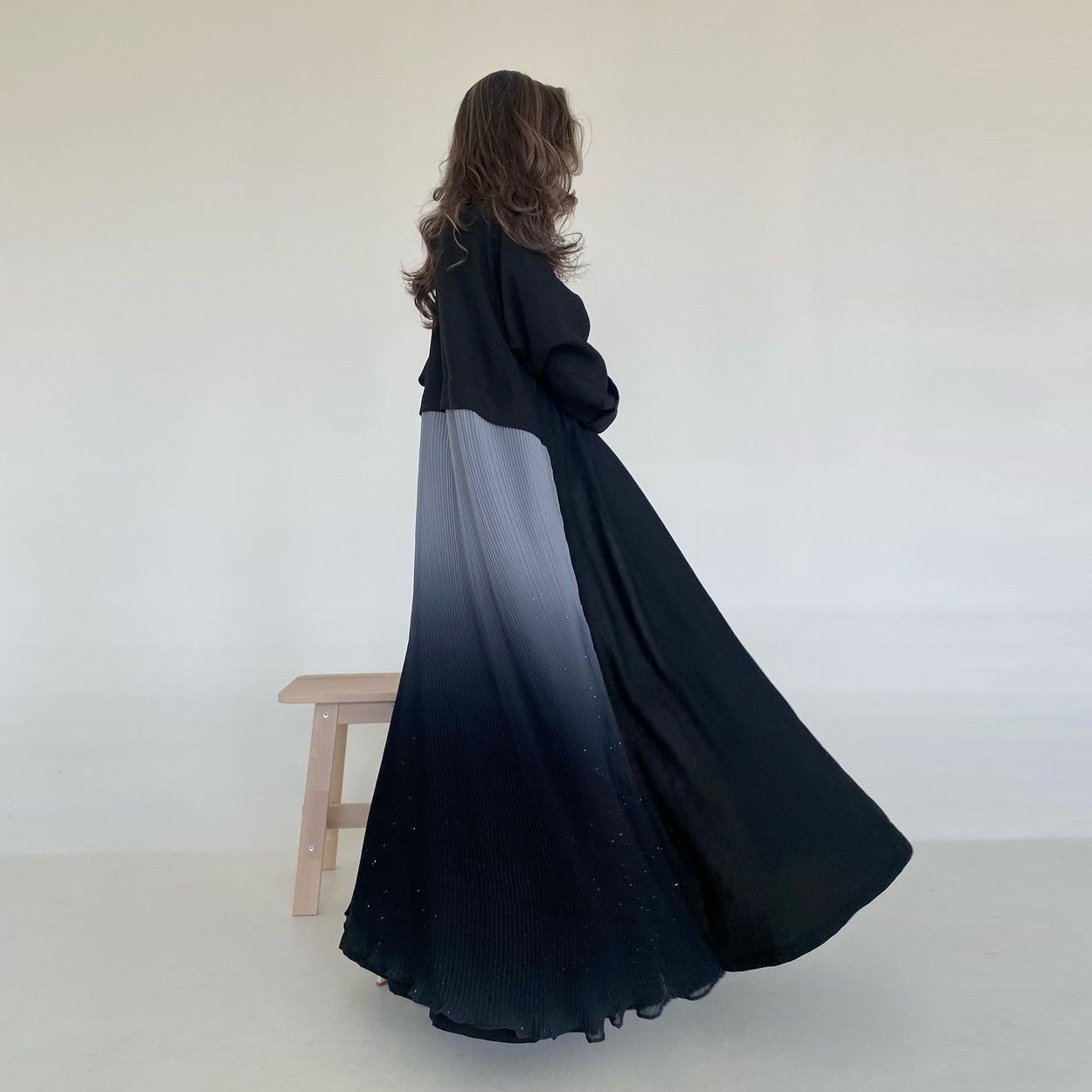 ムスリム女性用プリーツアバヤドレス ドバイスタイル フルカバ - Women Formal Wear Stitching のレビューと価格